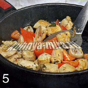 Картофельные шарики с курицей. Шаг 5
