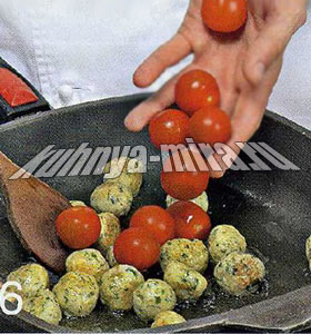 Куриные тефтели в шпинатных гнездах. Шаг 6