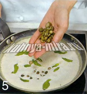 Фарфале с миндалем и мятой