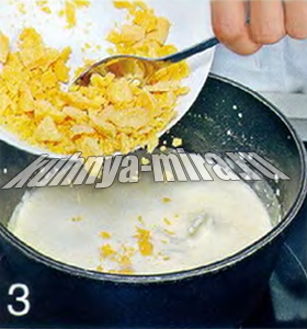 Гнезда из пасты с крабовым мясом