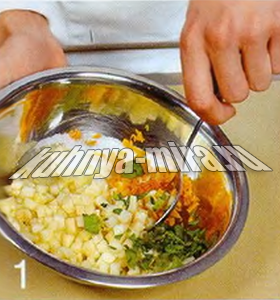 Хрустящие равиоли с грушами