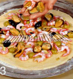 Пицца с морепродуктами 3