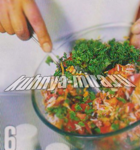 Перцы болгарские с мясным фаршем. Шаг 6