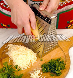 Свинина, фаршированная сыром и зеленью 1