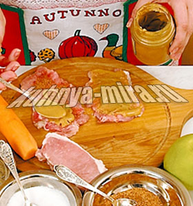 Свинина с тушеными яблоками 2