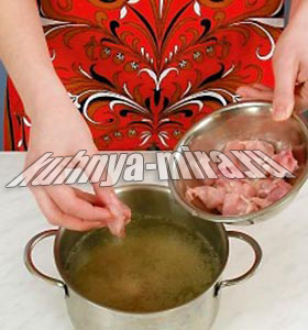 Куриный суп с гречневой крупой 2