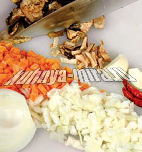 Икра грибная. Вариант 2. Шаг 1
